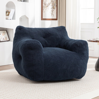 Bean Bag Chair, Bean Bag Sofa Chair with Armrests Stuffed High-Density Foam, Lazy Sofa Comfy Chairs BeanBag Chair for Adults in Living Room,Bedroom Reading image 2
