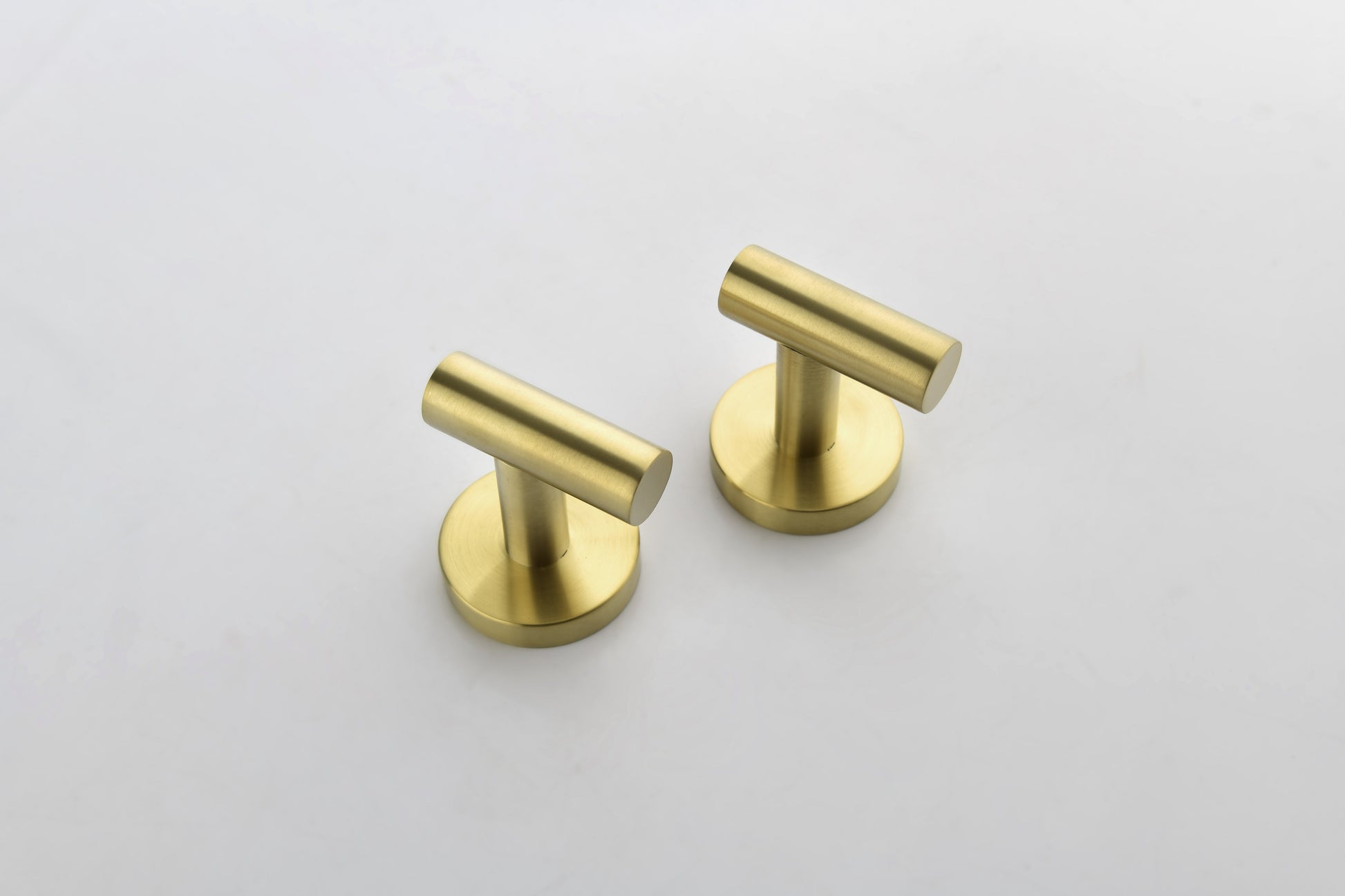 2 Pack Bathroom Towel Hooks Coat Hooks Shower Kitchen Wall Hooks, Brushed Gold image 5
