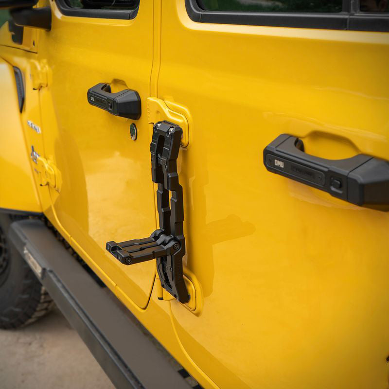 OMU Genesis Series Door Hinge Step Aluminum Door Hinge Step Folding Foot Pedal Side Ladder Compatible with 2007-2017 Jeep Wrangler JK,2018-2026 Jeep Wrangler JL & 2020-2026 Jeep Gladiator image 9