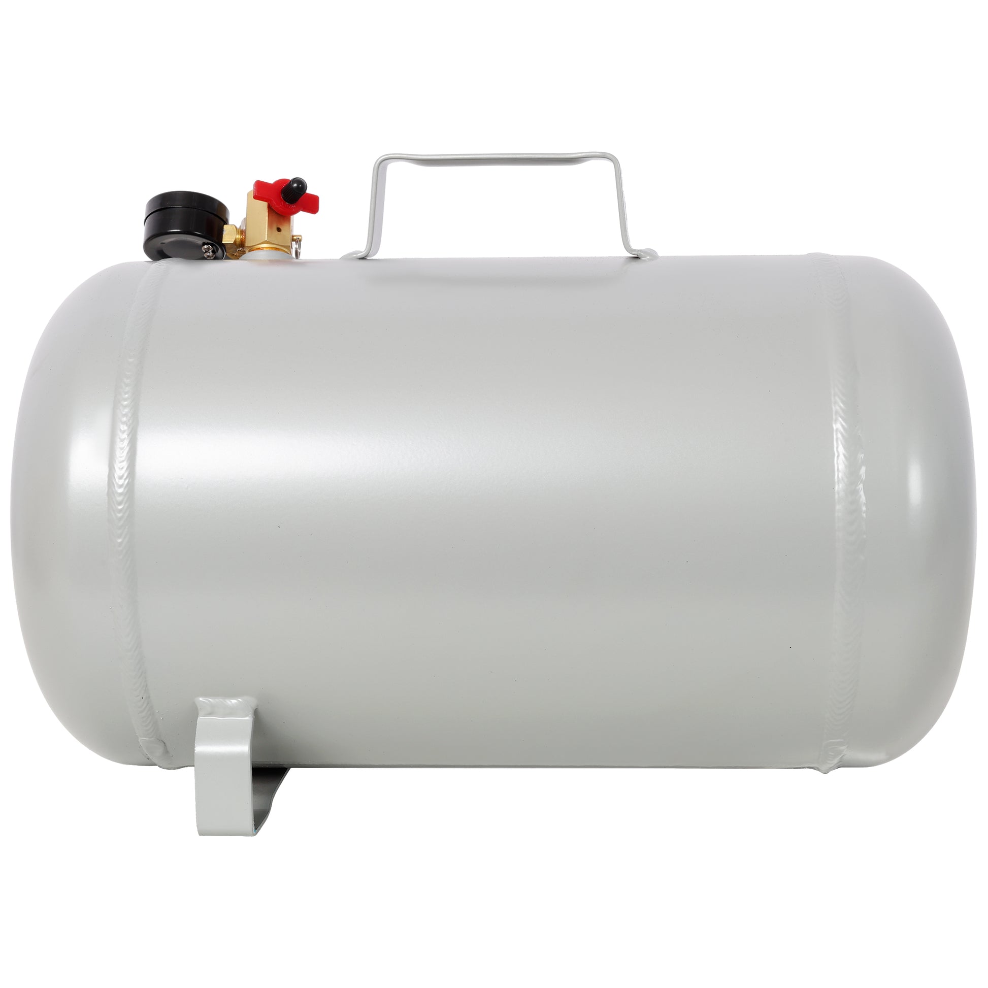 Portable 5 Gallon Aluminum Air Tank, Lightweight Durable Air Compressor Tank with Pressure Gauge, Safety Valve and 47 Inch Hose for Easy Tool Connection image 3