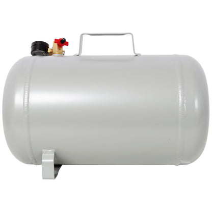 Portable 5 Gallon Aluminum Air Tank, Lightweight Durable Air Compressor Tank with Pressure Gauge, Safety Valve and 47 Inch Hose for Easy Tool Connection image 3