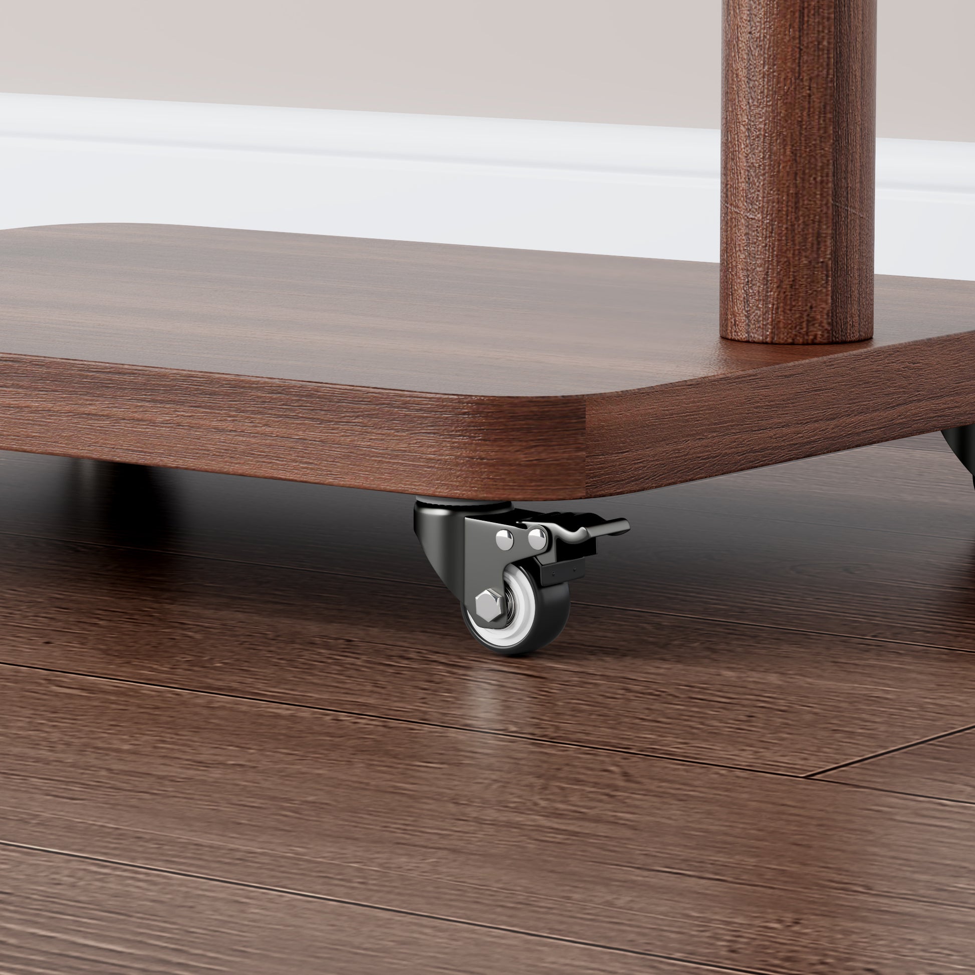 Coat Racks solid wood hanger 15.7* 11.8*71in Solid environmental protection easy to assemble beautiful can be placed in the bedroom/entrance/living room (Walnut) image 8