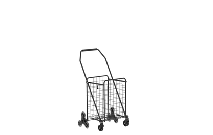 Shopping Cart to Go Upstairs,Shopping Cart on Wheels, Foldable Utility Shopping Carts with 360° Rolling Swivel Wheels for Groceries Laundry image 8