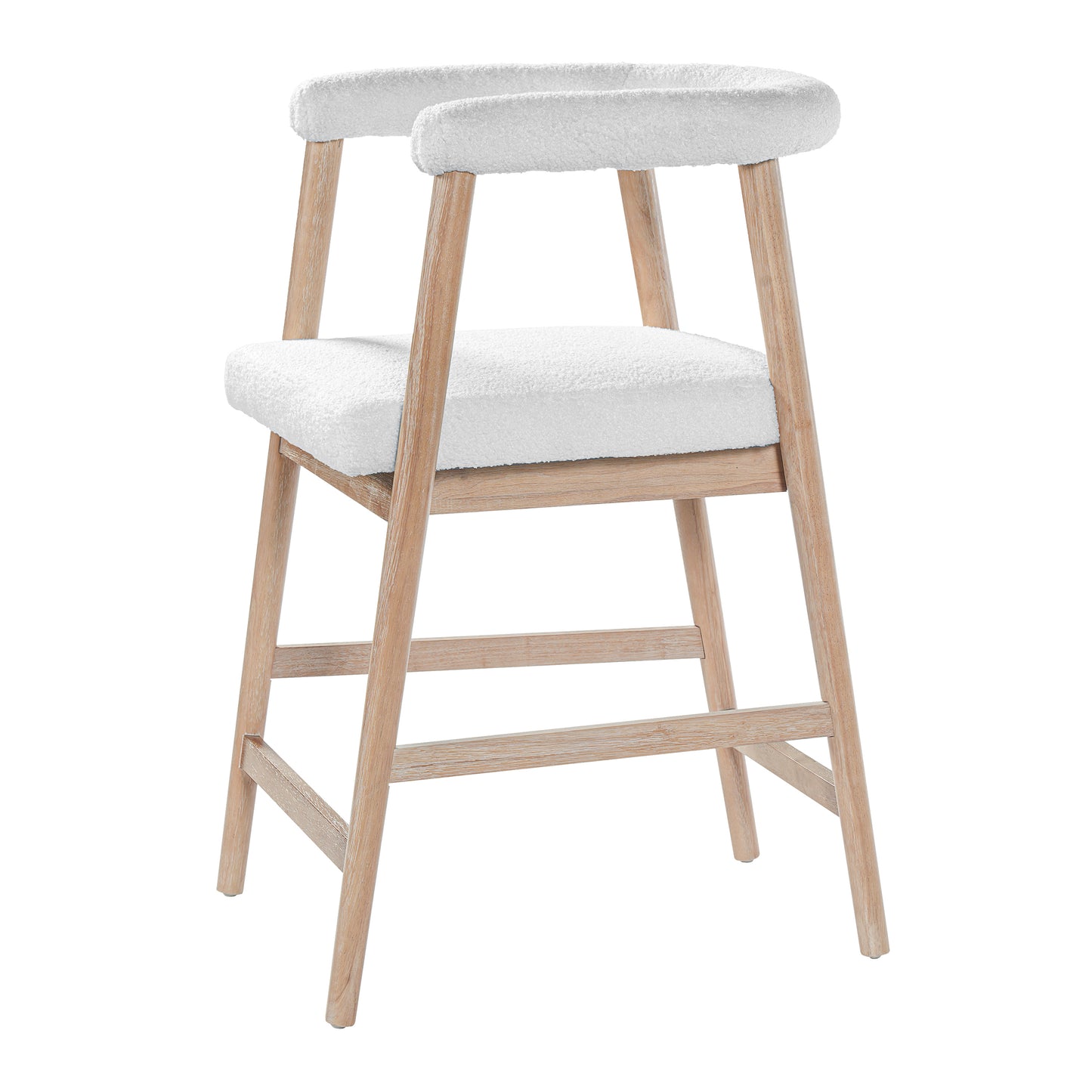 25'' Seat Height Bar Stools with Back, Comfortable Counter Stools for Kitchen Island/Dining Room, Set of 2 image 7