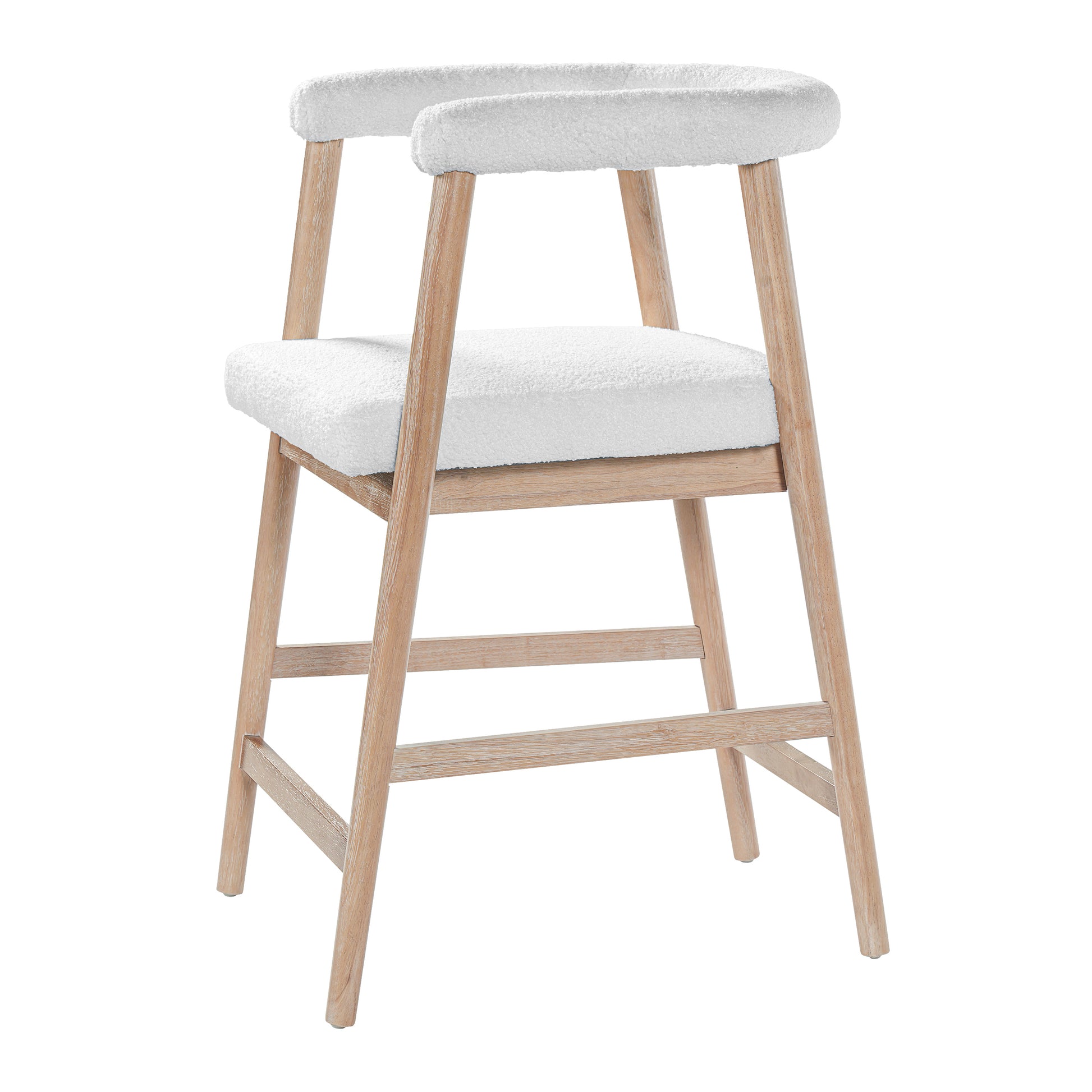 25'' Seat Height Bar Stools with Back, Comfortable Counter Stools for Kitchen Island/Dining Room, Set of 2 image 7