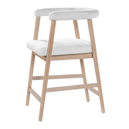 25'' Seat Height Bar Stools with Back, Comfortable Counter Stools for Kitchen Island/Dining Room, Set of 2 image 7