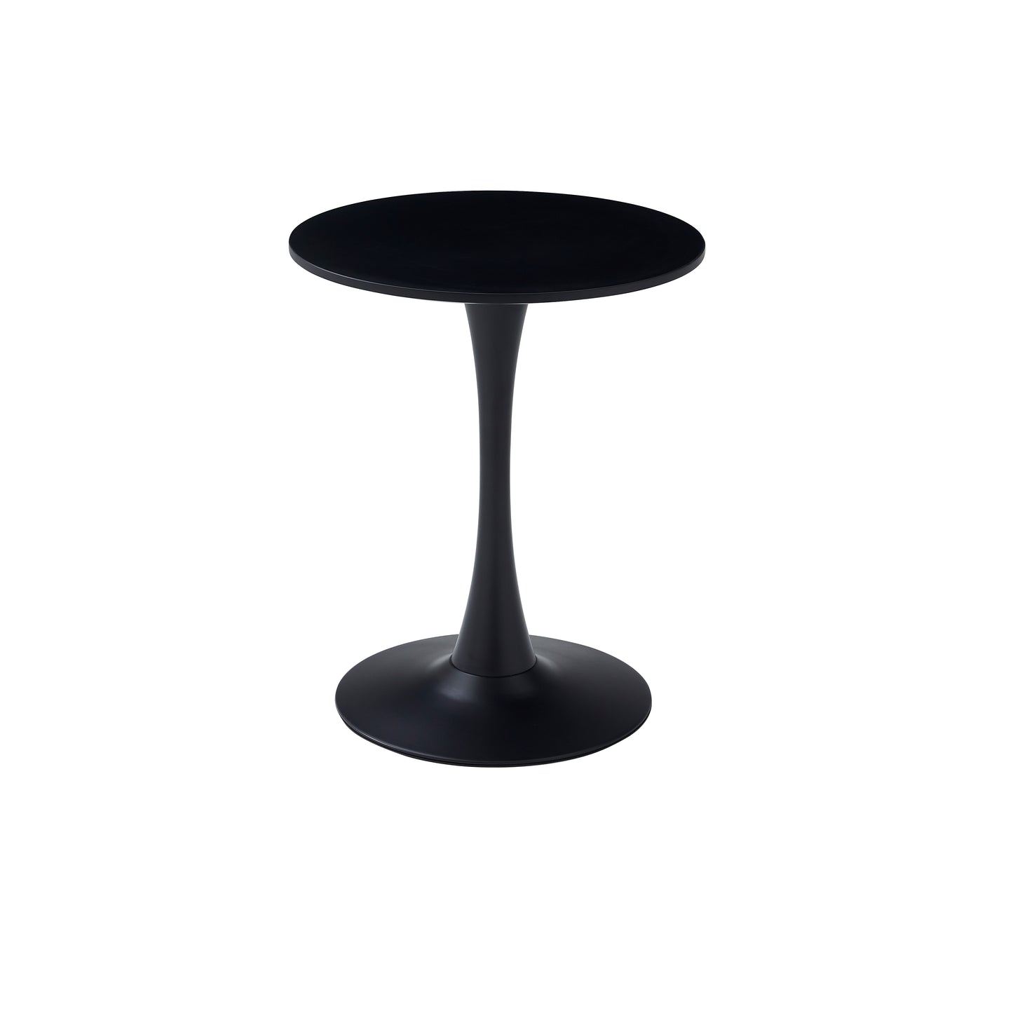 Black Round Dining Table,Modern Dining Table, Dining Table,MDF Tabletop and Iron Spray-Painted Matte Base,Oval Dining Table,Mid Century Coffee Table for Living Room 24 Inch,Home Kitchen,Small Places image 10