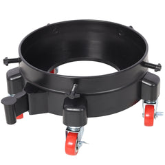 11 1/4 Inch Bucket Dolly, Removable Rolling Bucket Dolly Easy Push 5 Roll Swivel Casters to Move 360 Degree Turning for 5 Gallon Buckets Car Wash System Detailing Smoother Maneuvering, Black