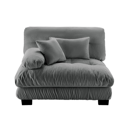 27 Sofa LSF W/2 pillows -Gray image 1