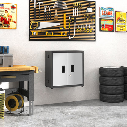 Metal Tool Garage Storage Cabinet with 2 Doors and lock image 2