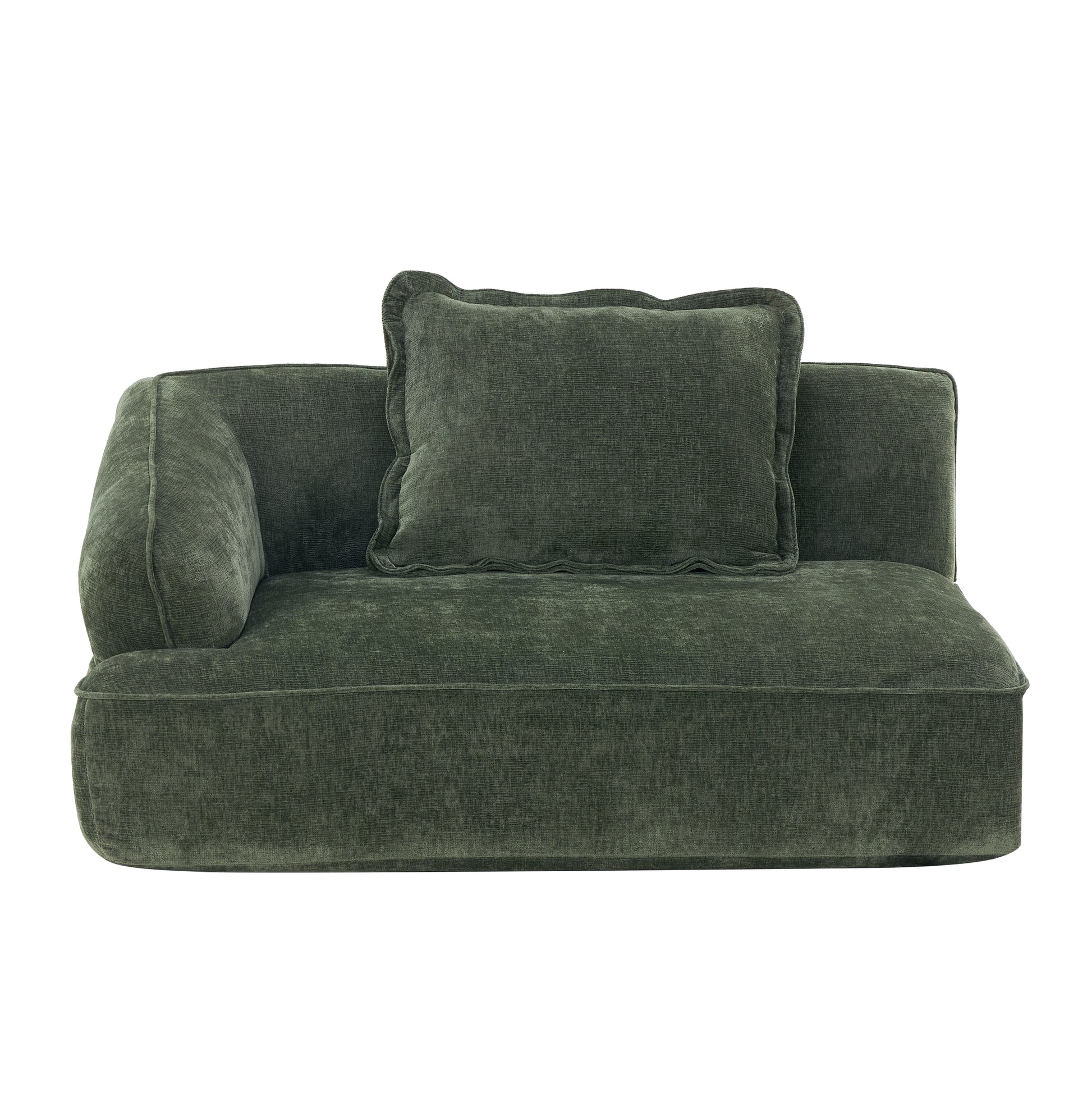 122" Modern L-Shaped Sectional Sofa with High-Density Fully Compressed Sponge and Chaise Lounge, 2-Piece Set, Fully Assembled Right Hand Facing, Deep Seating, Perfect for Living Room, Lounge image 6