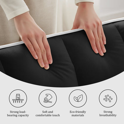 Sleeper Sofa Chair Bed, 3 In 1 Convertible Sofa Chair With With Adjustable Backrest & Phone Holder & USB, Type-C, Adjustable Recliner, Armchair For Living Room Bedroom Apartment Small Space, Black image 9