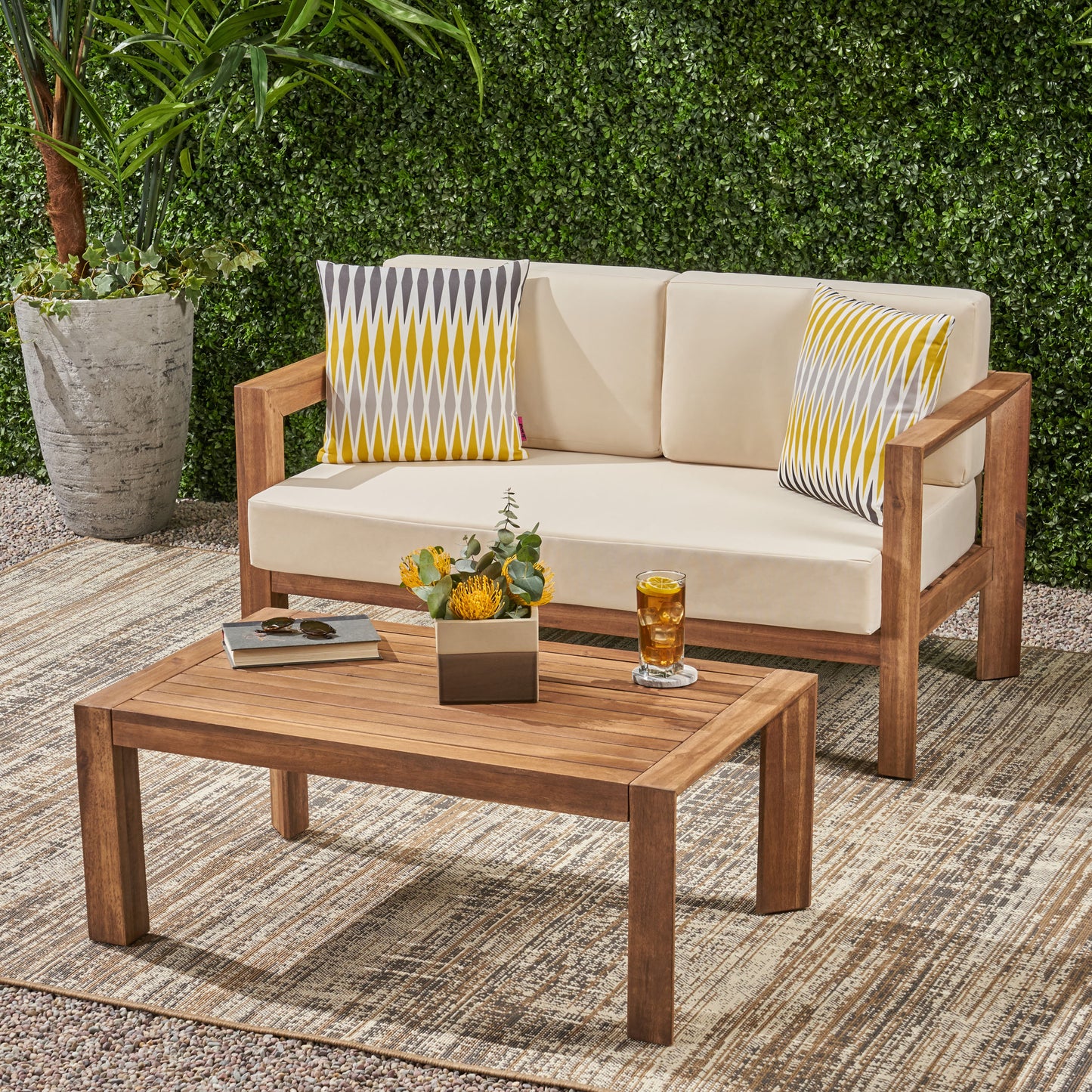 GENSER LOVESEAT & COFFEE TABLE image 4