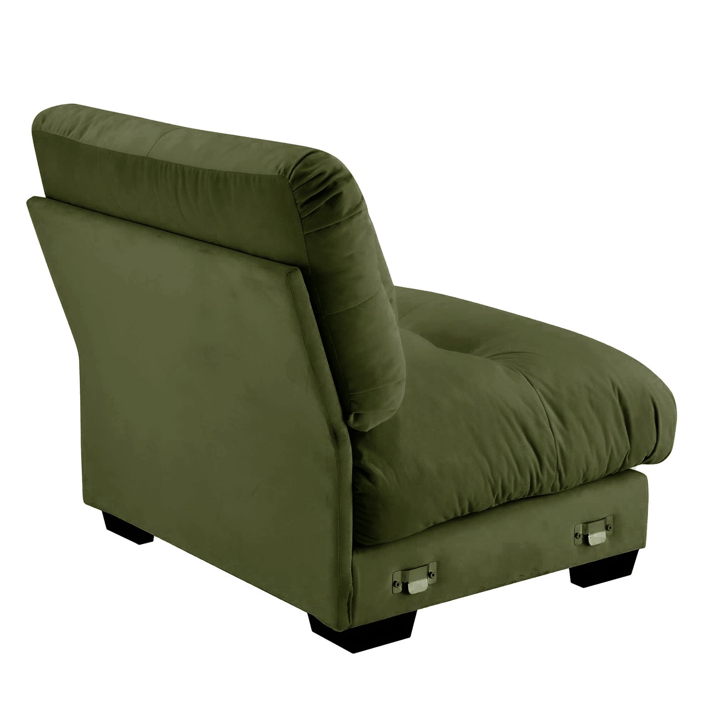 Milano Armless Sofa W/1 pillow - green image 3