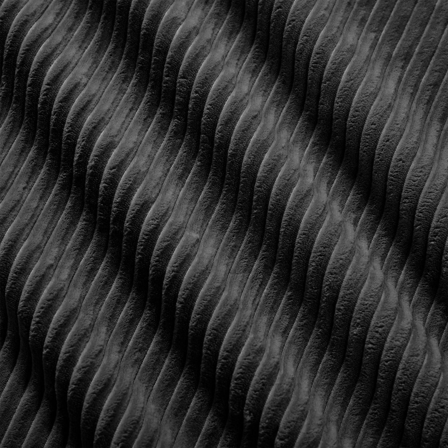 Ottoman Corduroy -Black image 3