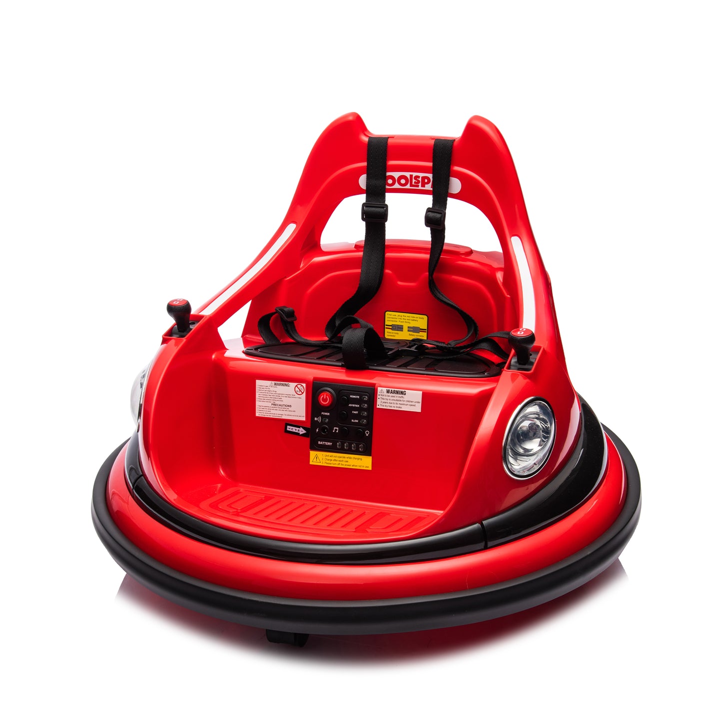 12V ride on bumper car for kids,electric car for kids,1.5-5 Years Old,W/Remote Control, LED Lights, Bluetooth & 360 Degree Spin, Vehicle body with anti-collision padding
Five-point Safety Belt,2wd image 11