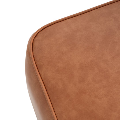 Upholstered Square PU Leather Ottoman,Tan (old sku N757P294261O) image 6