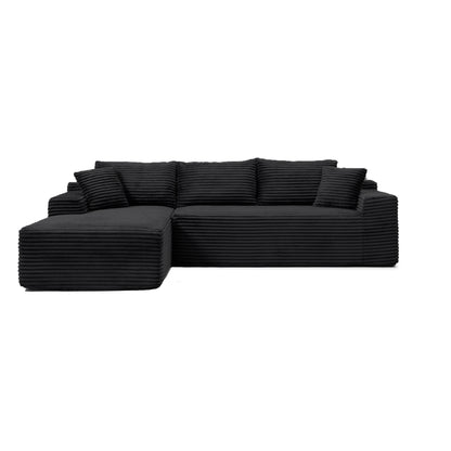 105'' Modular Sectional Sofa, Cloud Sectional Couch with Deep Seat, Modern Modular L-Shape Sofa Couch with Chaise,Upholstered Couches for Living Room Bedroom,No Assembly, (BLACK) image 10
