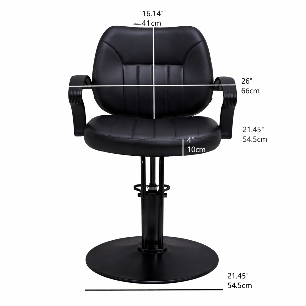 Hair Beauty Salon Equipment Black Hydraulic Barber Styling Chair(BLACK) image 7