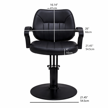 Hair Beauty Salon Equipment Black Hydraulic Barber Styling Chair(BLACK) image 7