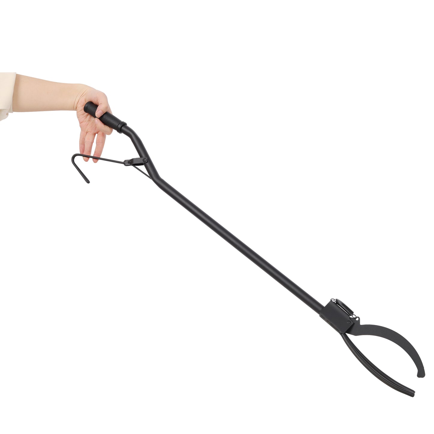 36 Inch Heavy Duty Fire Log Grabber with 3 Prong & Spring Handle, Fire Tongs Poker Tool for Campfire, Fireplace & Fire Pit image 5