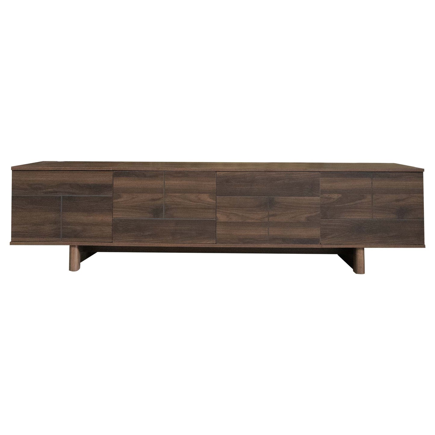 78 inch Modern TV Stand for TVs up to 85", Entertainment Center with with Solid Wood Legs, Cable Management, Push-Openers, Soft-Closing Hinges & Adjustable Shelves for Living Room image 12