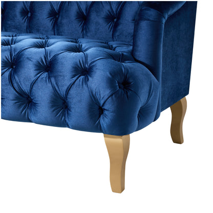 Comfy 3-Seat Sofa with Curved Wooden Legs, Perfect for Living Room and Study image 10