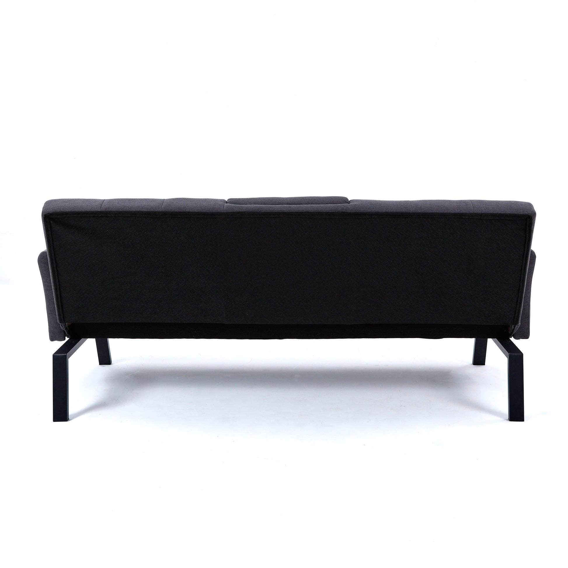 70-inch multi-functional cotton and linen sofa bed: foldable + cup holder + side storage, instantly switch between living room and bedroom image 12