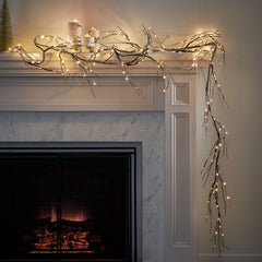 18FT Paper Garland with LED Lights for Festive Decoration