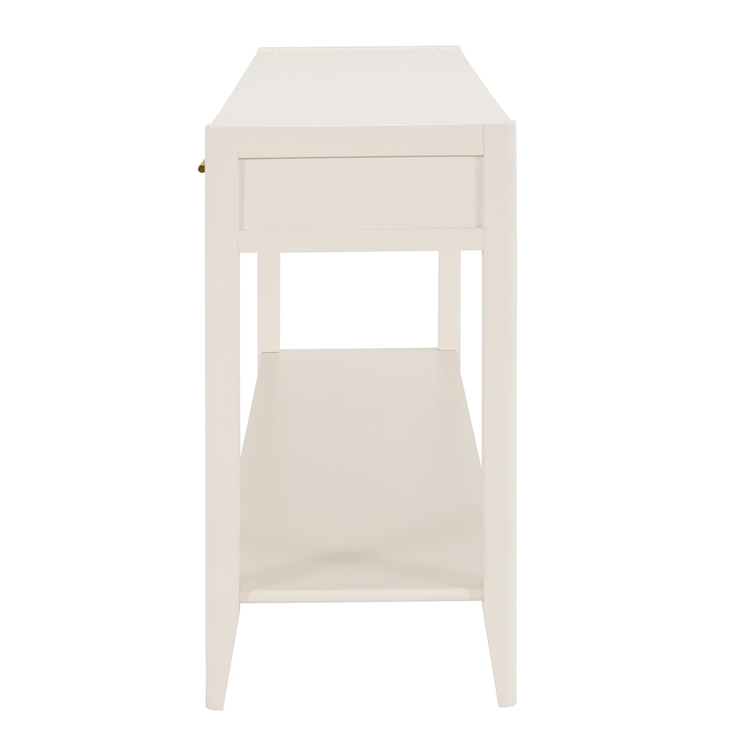 U_STYLE 60" Painted Console Table with 3 Drawers,Wooden Entryway Table with Storage Shelf, Farmhouse Sofa Table for Living Room, Hallway,Entryway, Foyer, Corridor(Beige) image 5