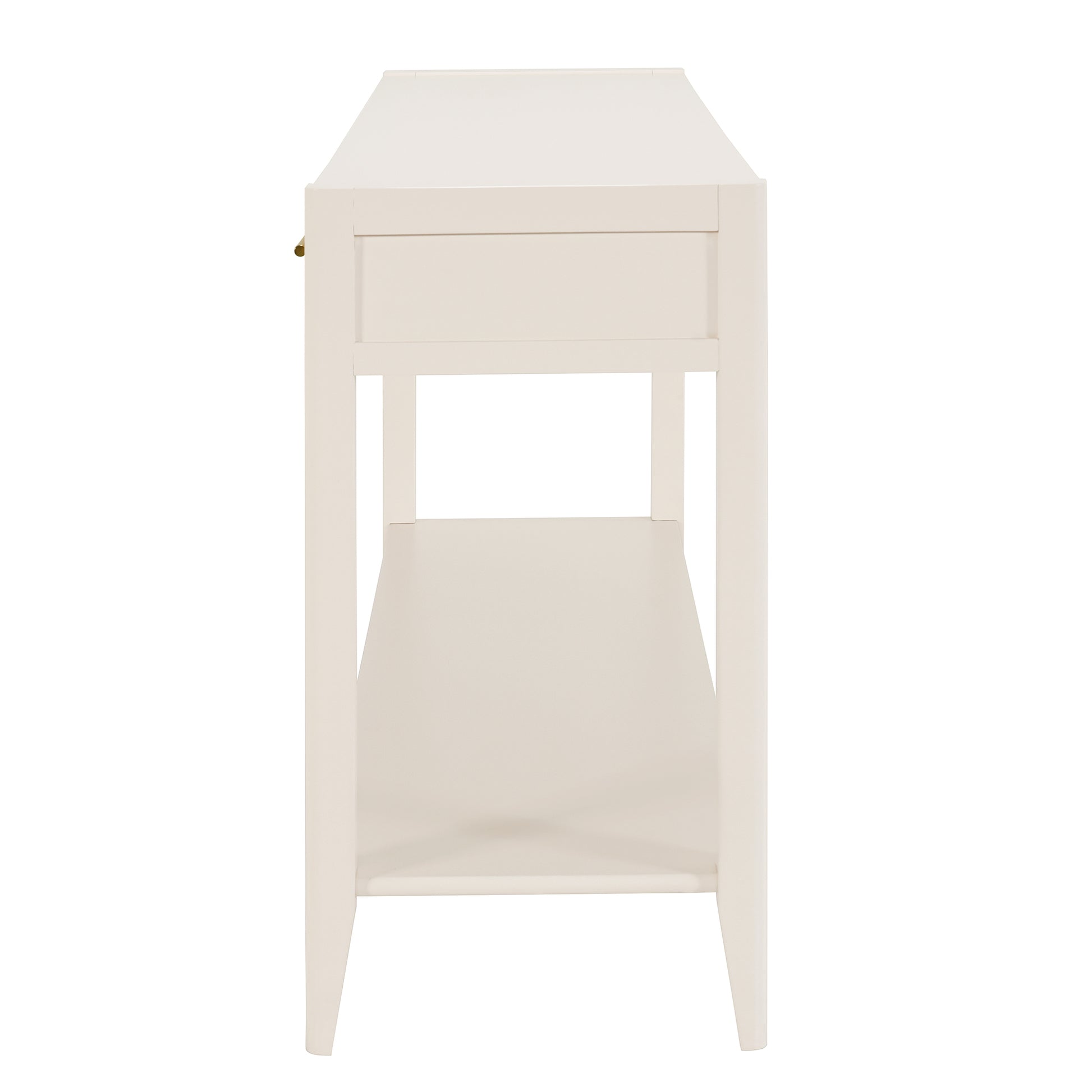 U_STYLE 60" Painted Console Table with 3 Drawers,Wooden Entryway Table with Storage Shelf, Farmhouse Sofa Table for Living Room, Hallway,Entryway, Foyer, Corridor(Beige) image 5