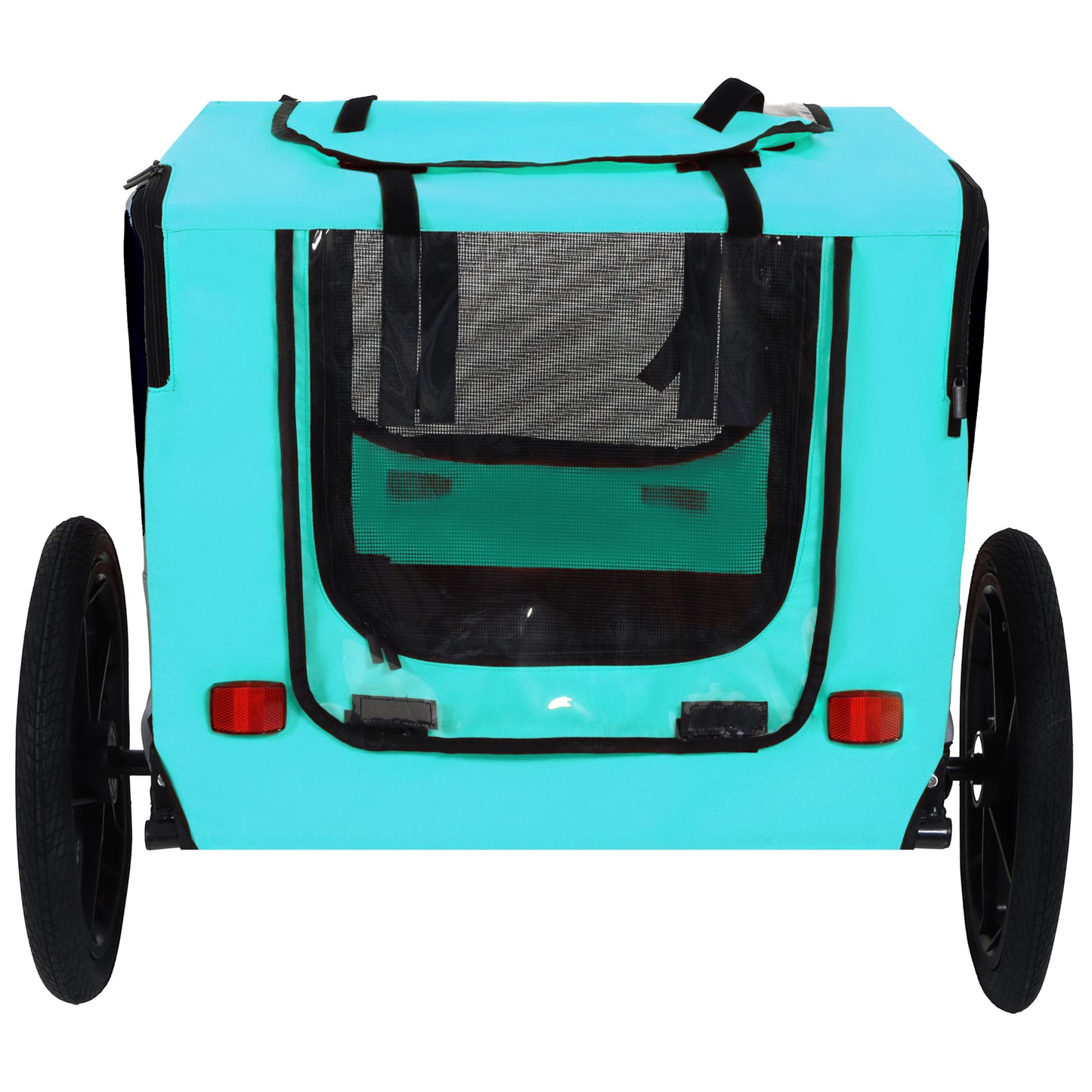Pet Bike Trailer Dog Cart for Bicycle,Suitable for Small and Medium Pets, Easy Folding Cart Frame, Quick Release Wheel, Non-Slip Floor, Internal Leash image 6