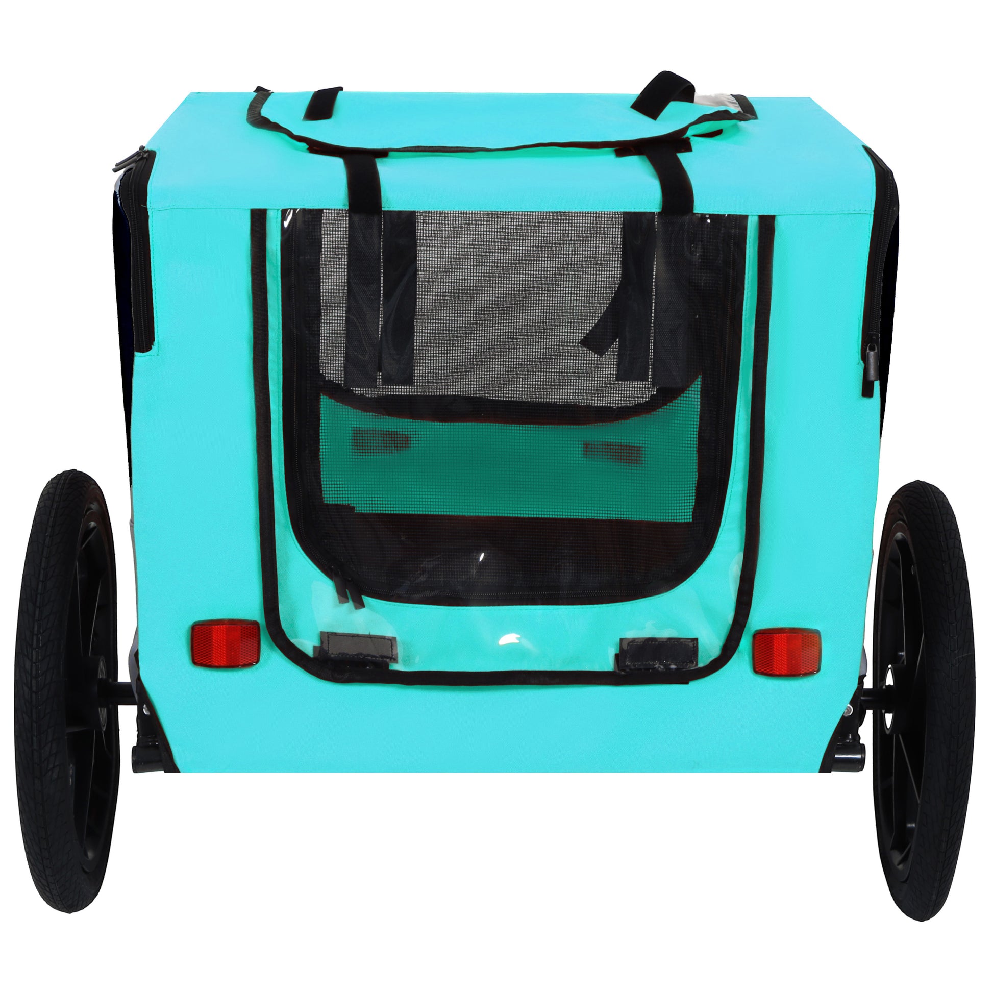 Pet Bike Trailer Dog Cart for Bicycle,Suitable for Small and Medium Pets, Easy Folding Cart Frame, Quick Release Wheel, Non-Slip Floor, Internal Leash image 6
