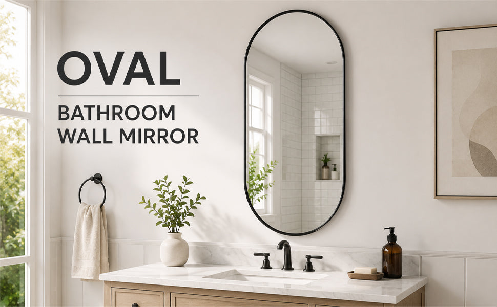 BLACK PVC frame mirror 16X36 INCH image 6