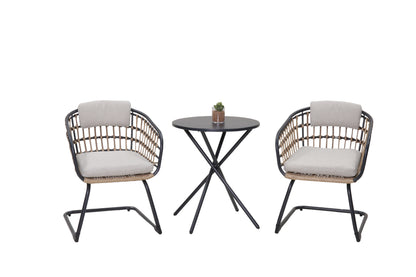 3-Piece Outdoor Wicker Bistro Set image 2