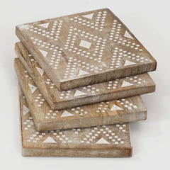Assorted Design Coasters - Pack of 6