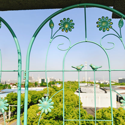 4 Pack Metal Garden Trellis 86.7" x 19.7" Rustproof Trellis for Climbing Plants Outdoor Flower Support Green image 8