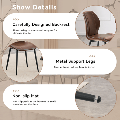 Brown Coffee Dining Chair in Cafe Setting