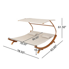SAN JUAN SUNBED W/ ADJUSTABLE CANOPY