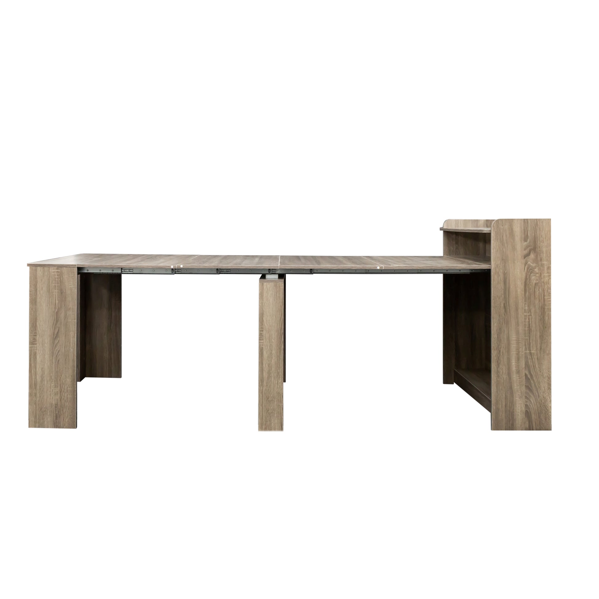 Modern Extendable Dining Table with Storage image 9