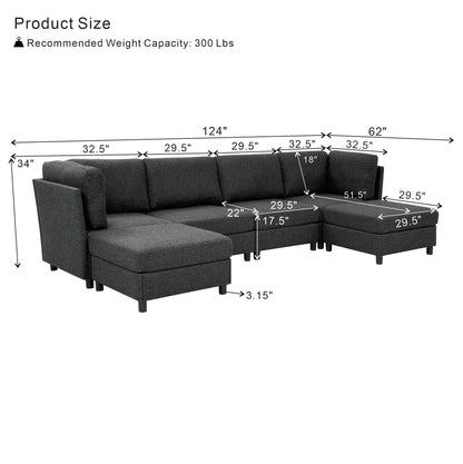 Modern Modular Corner Sofa - Freely Configurable with image 5