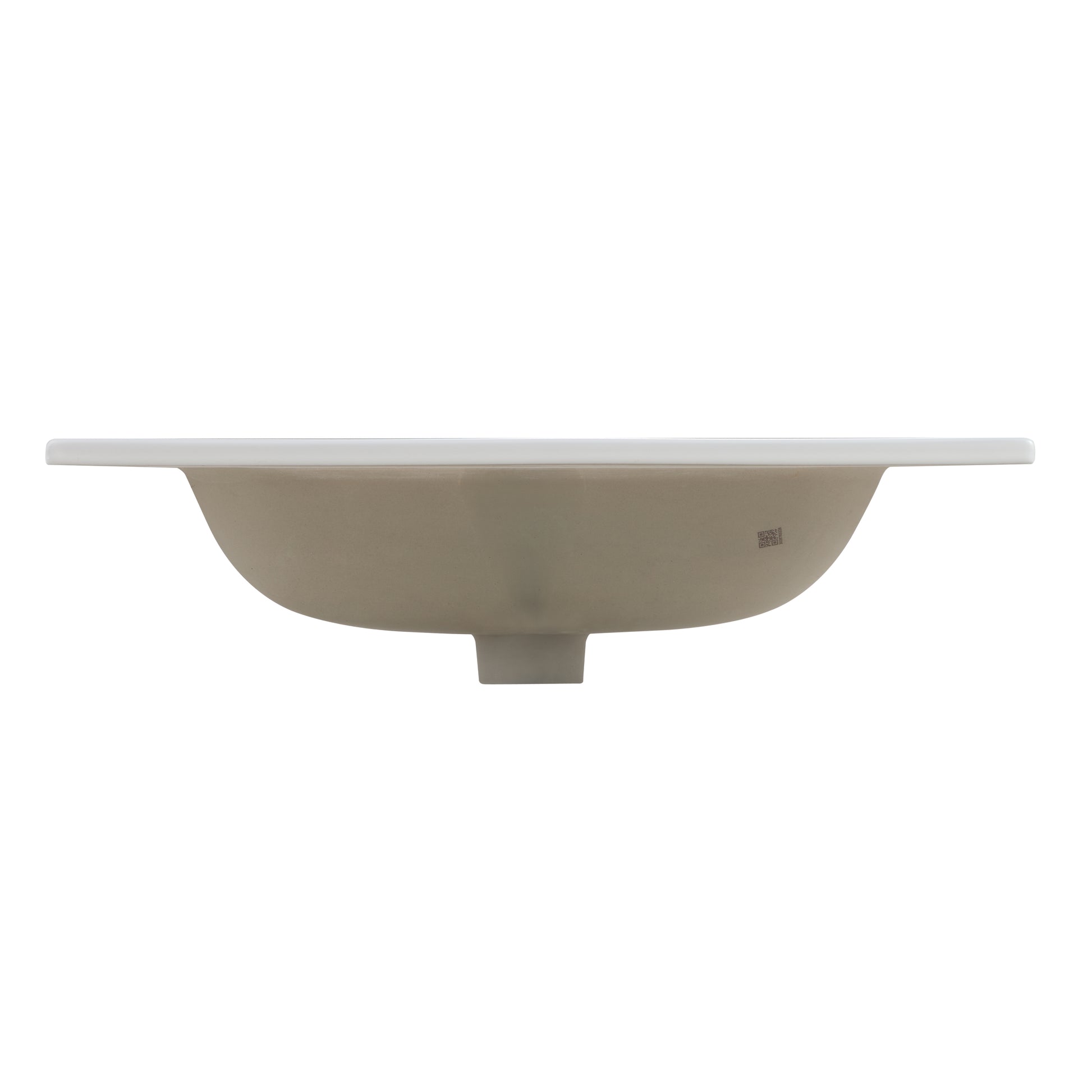 BB0924Y331, Integrated white ceramic basin with three predrilled faucet holes, drain assembly NOT included image 9