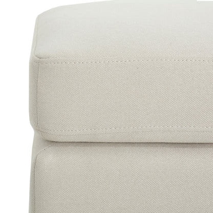 Upholstered Ottoman, Beige image 7