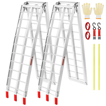 Aluminum Ramp 1500 LBS Foldable Loading Ramps for Pickup Trucks Bed 2 PCS image 1