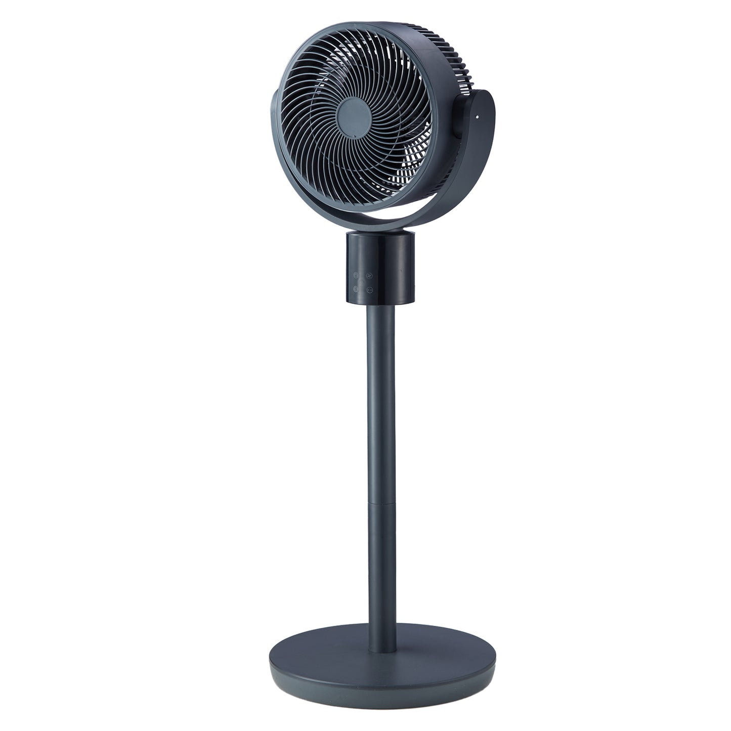 7-Inch Pedestal Fan, Oscillating Standing Floor Fan with DC Motor, Remote Control, 12 Speeds & 3 Modes, 15H Timer, Adjustable Height, Quiet for Home, Bedroom, Living Room, Study Room, Blue Gray image 12