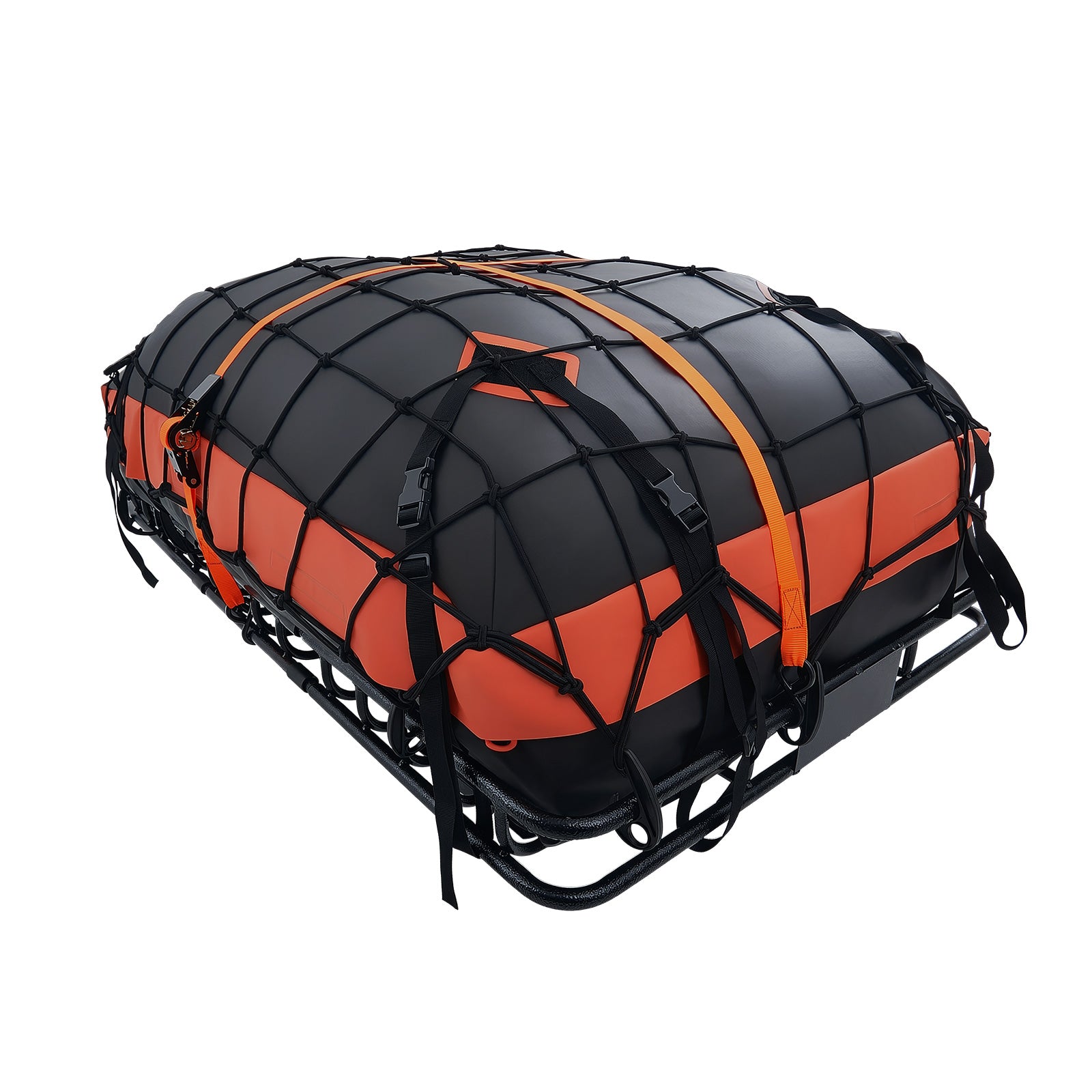Roof Rack Cargo Basket, 54 x 34 x 4 in, Heavy Duty Roof Top Carrier Basket with Waterproof Bag, Cargo Net, Ratchet Straps, 200 lbs Capacity, Universal Car Top Luggage Holder, for SUV Truck Car image 10
