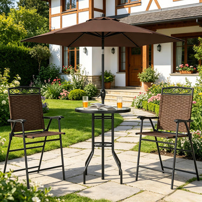 Chic Outdoor Conversation Furniture Set,Patio Conversation Furniture Set,Dining Furniture Set(Not Including umbrella stand) image 1