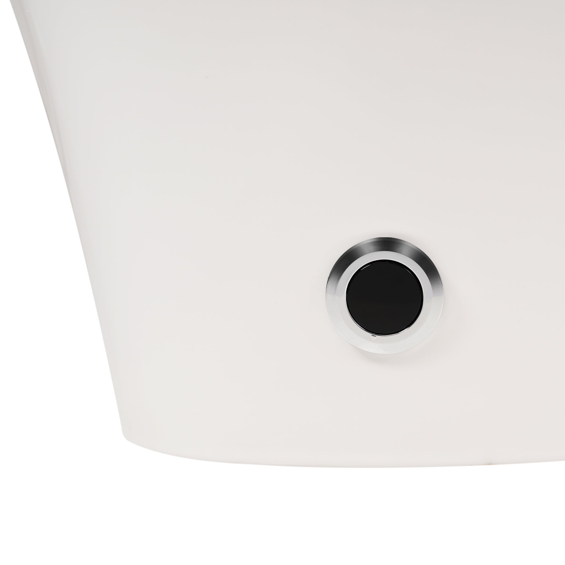 Heated Seat Smart Toilet, One Piece Toilet, Automatic Flush Tankless Toilet without Bidet, with Foot sensor Flush, Blue Night Light, Knob Control, Power Outage Flushing, Soft Close Cover,White image 8