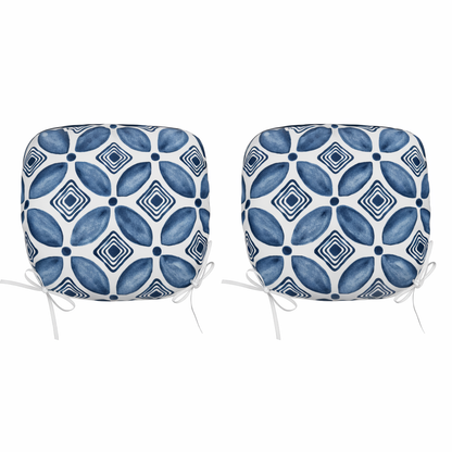 SAME ASW419P464783Outdoor Patio Chair Cushions, Water-Repellent U-Shape Thick Foam Seat Cushions with Ties, 17"x16"x2" All-Weather Cushions for Garden, Patio & Dining Chairs (Set of 4)-Soft Slate Blue image 9