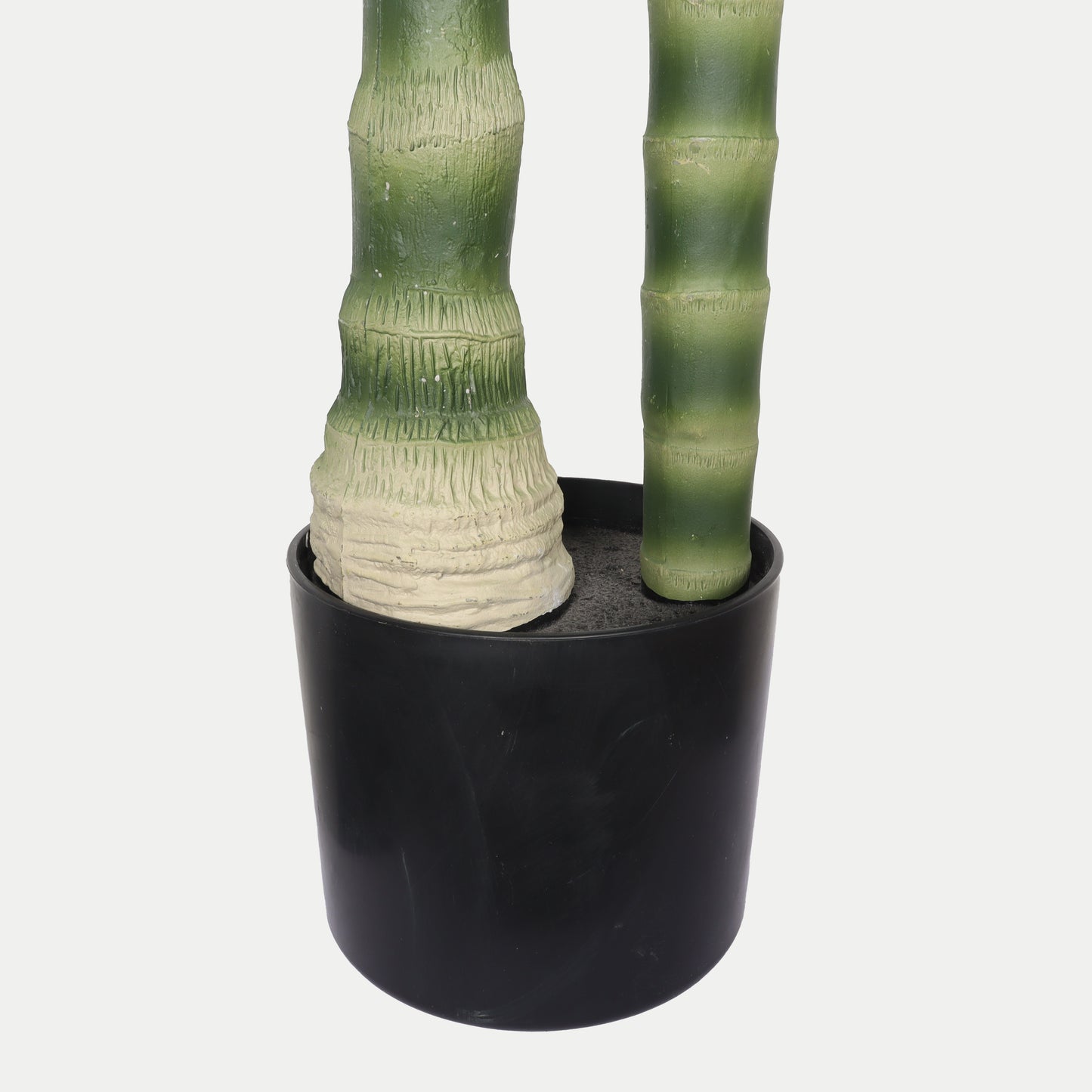 6FT Artificial Palm Tree with Black Plastic Pot, Tropical Fake Plant for Indoor Outdoor Decoration, Faux Palm, 1pc/set image 12